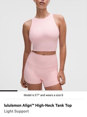 lululemon athletica Align™ High-Neck Tank Top — Light Pink